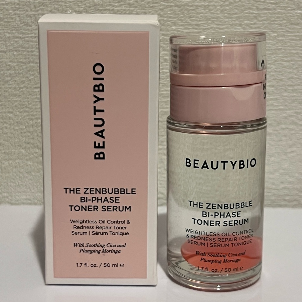 BeautyBio The ZenBubble Bi-Phase Toner Serum 1.7oz/50mL FULL SZ SEALED BOX $49